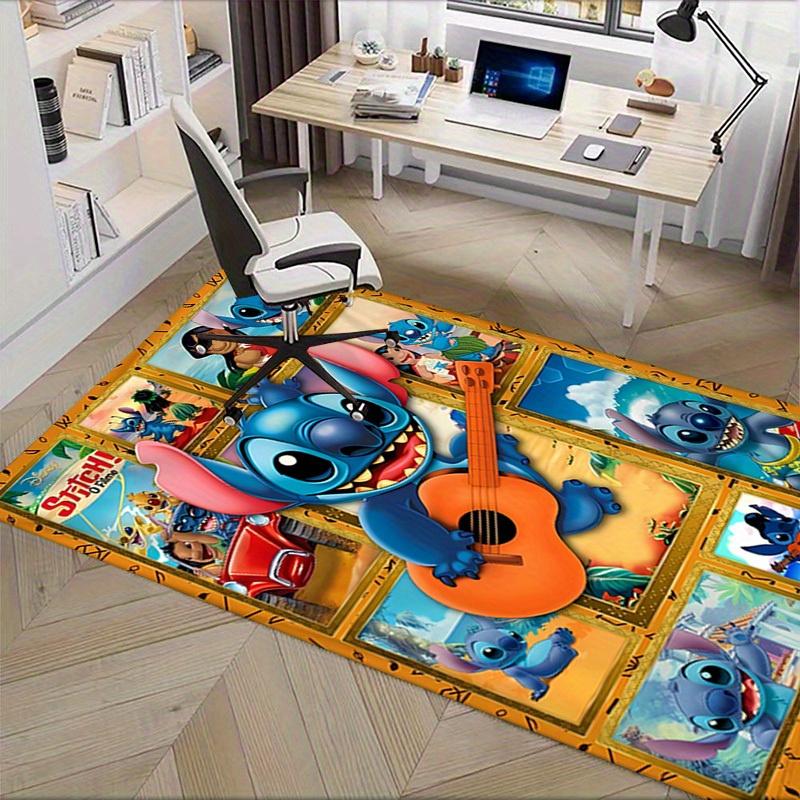 3D Printed Stitch,Lilo & Stitch,Disney Anti-Slip Rug - Machine Washable Office Rug for Living Room, Bedroom, Office