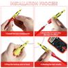 4 buc sârmă Piercing sondă Kit 2 mm 4 mm portabil izolație Piercing puncție sondă testare cârlig clip sârmă Piercing instrument de testare
