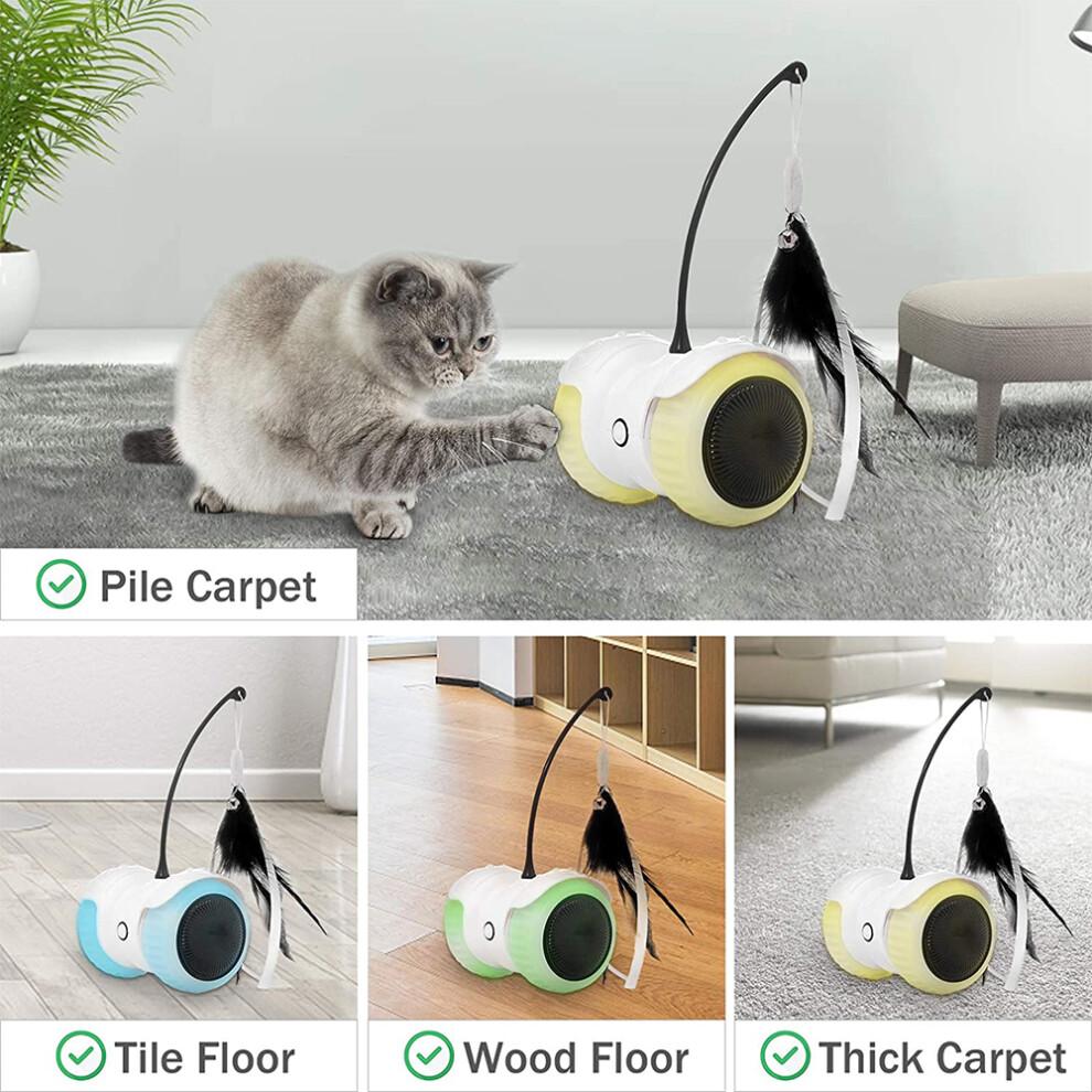 Automatic Cat Toy for Indoor Cats, Interactive Cat Toys with Smart Sensing Moving Technology, USB Rechargeable High Torque Motor Electric Mouse-Like P