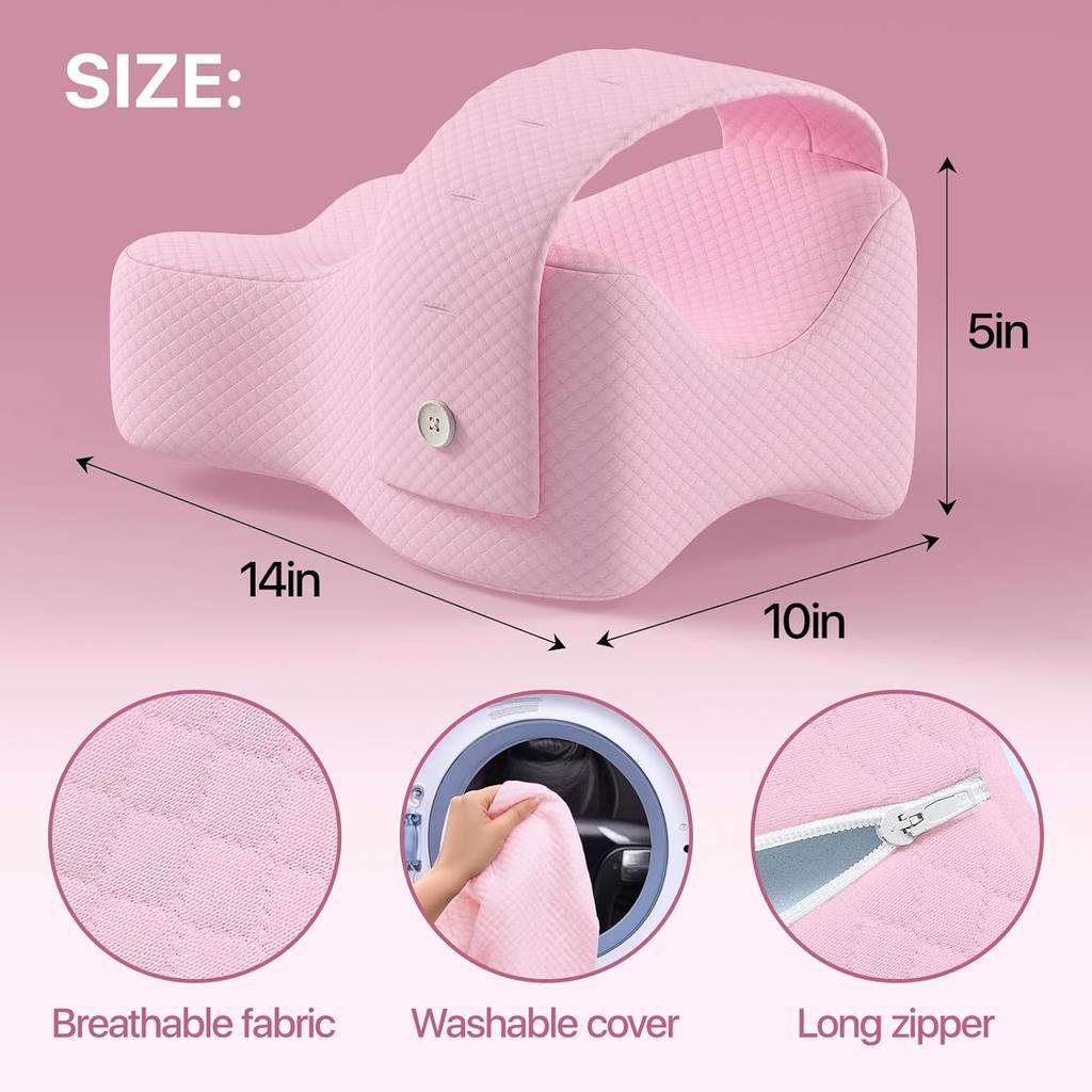 Body Memory Cotton Leg Pillow Breathable Washable Cover Pillow Better Sleeping Pillow For Pain Relief Thigh Leg Pad Cushion