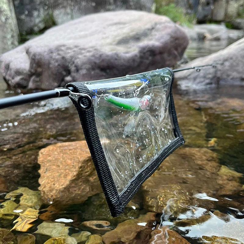 Sacchetti Trasparenti per Conservare Esche da Pesca - Porta Esche per Esca Dura/Morbida per Attrezzatura da Pesca d'Acqua Dolce e Salata