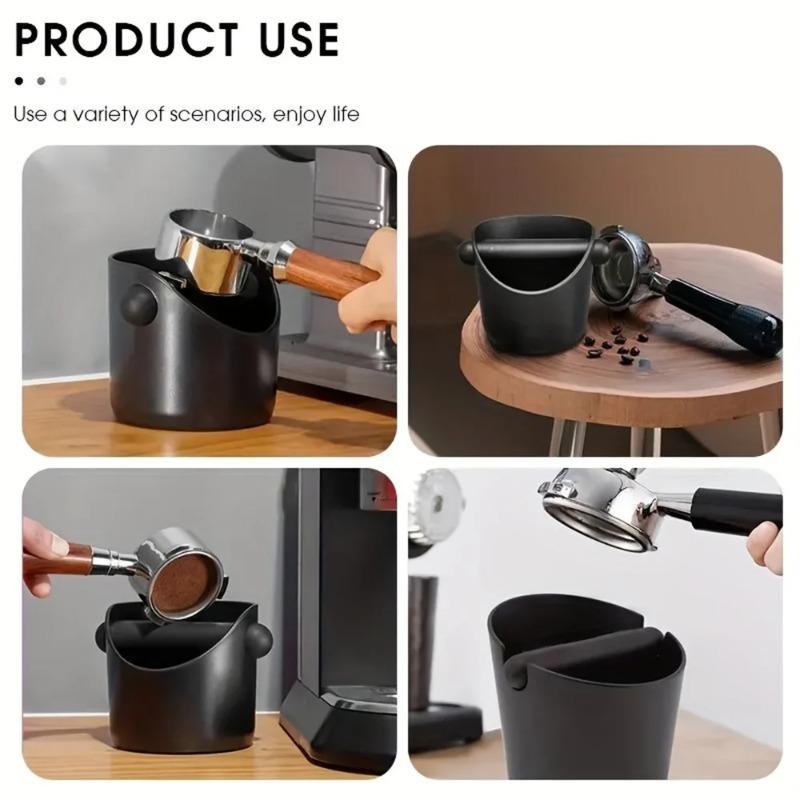 Contenitore per fondi di caffè antiurto Contenitore per fondi di caffè espresso antiscivolo con barra antiurto rimovibile Contenitore per fondi di caffè