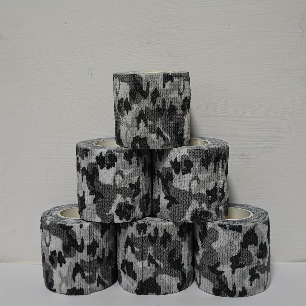 6/12 rolls of camouflage self-adhesive tape, non-woven cohesive bandage wraps, pet bandages, camouflage camouflage tape