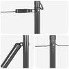 Fence Posts for Concrete Installation 7 Pcs Grey