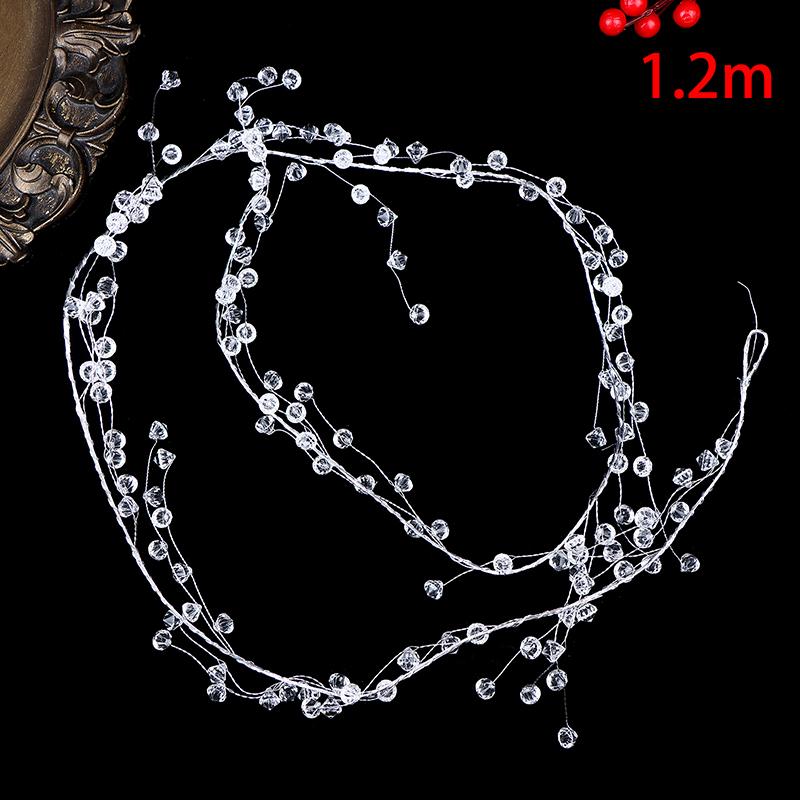 DIY Akrylové Křišťálové Korálky Kapka Déšť Šňůrka Větev Závěsná Girlanda Průhledná Diamantová Korálková Svatba Dekorace