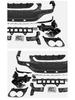 Mercedes-Benz GLC Coupe C43 Style 4-Outlet Rear Lip Stainless Steel Tailpipe