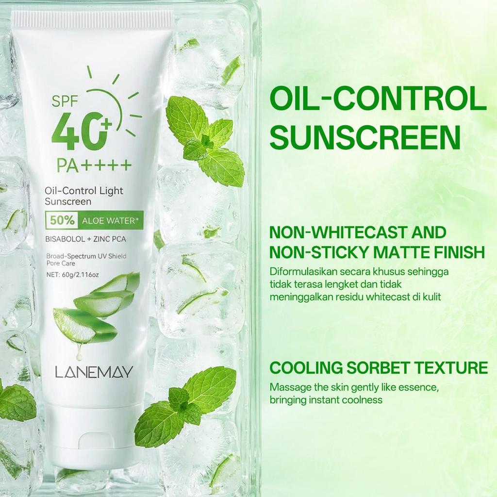 Oil-Control Light Sunscreen-Help Shield Skin From UVA And UVB Rays-Gently Replenishes Skin Moisture And Aids-60g