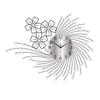 Luxury wall clock living room high-end feel no punching simple decoration silent clock creative iron clock hanging on the wall