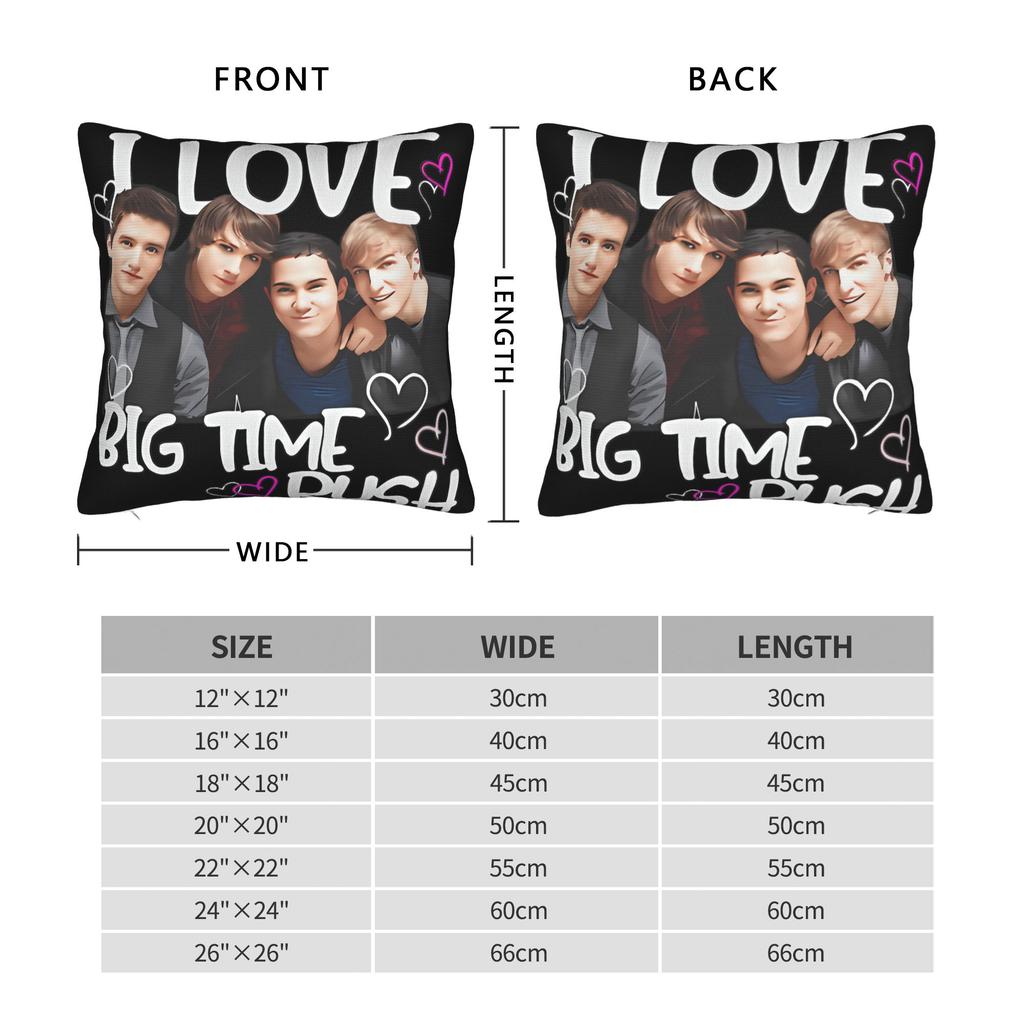 Pillow Case Big Time Rush Print Pillow Cover For Living Room Bed Chair Funny Pillowcases