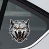 Ferocious Wolf Car Decals Weather-Resistant PVC Vinyl Stickers for Vehicle Windows Laptop Crafts Body Stickers