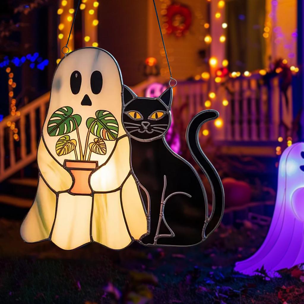 Halloween 2D Creative Acrylic Decorative Hanging Ornament For Home And Holiday Decoration