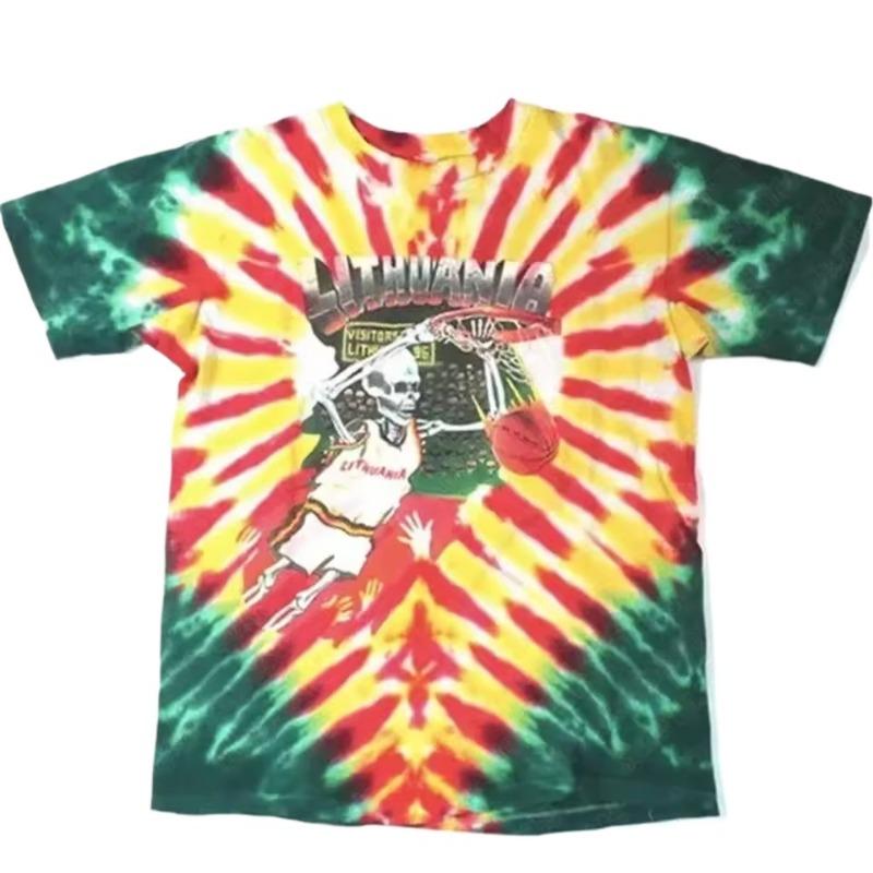 

Men Fashion Cool 3D-printed Round Neck Loose Style Motion Casual T-shirts Harajuku Tshirt Streetwear summer Tops S