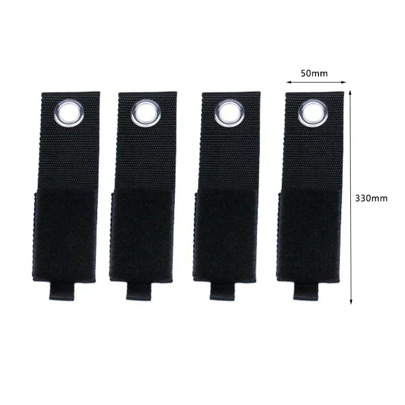 4pcs Heavy-Duty Storage Straps Reusable Extension Cord Organizer Cable Ties Hose Storage Accessory Holder Garage Organization