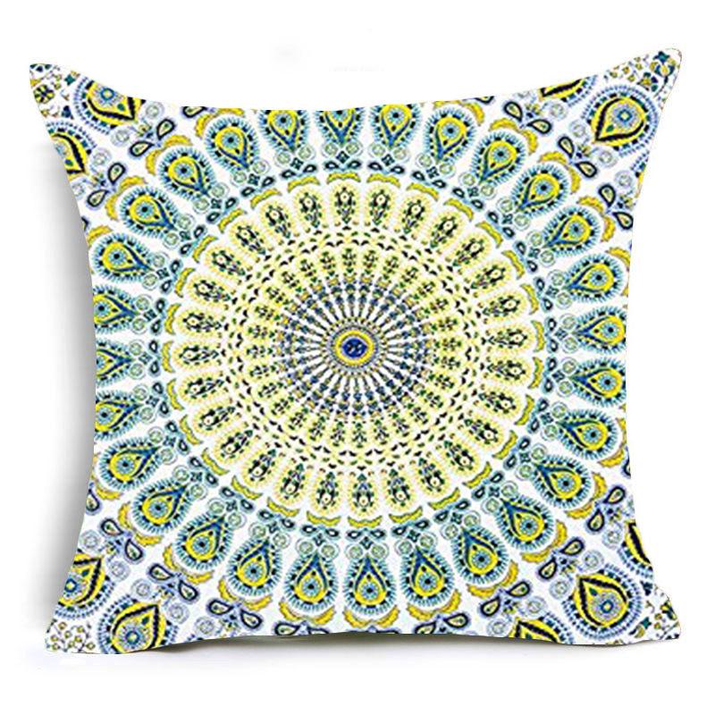 Mandala Series Linen Pillowcase Cushion Cover
