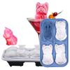 French Bulldog Ice Molds Ice Cube Tray Molds Ice Cube Trays Mold 3D DIY Drink Ice Coffee Juice Cocktail Bulldog Silicone