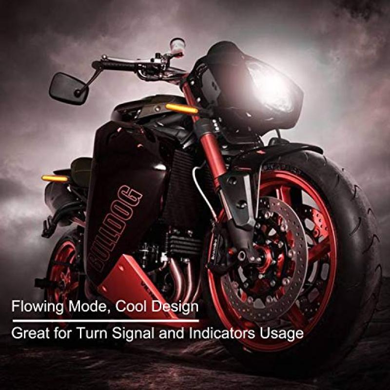 4pcs 12V 12LED Flowing LED Motorcycle Turn Signal Indicators Lights