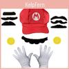 Super Mario Bros Kappe und Handschuh Set Aus Canvas Material Für Cosplay Und Sammler