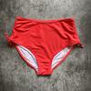 Women Bathing Suit Swim Shorts V Cut Bikini Bottom Adjustable Drawstring Ruched Side Board Shorts Boyshorts