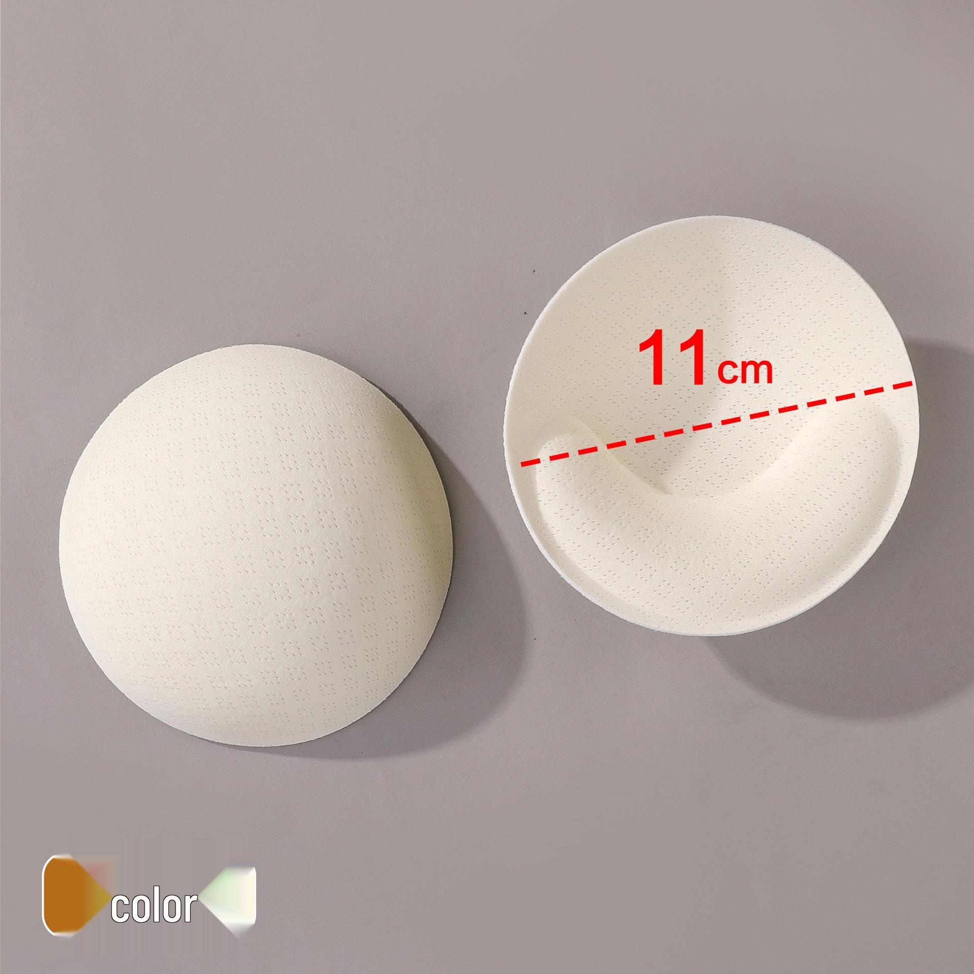 

Seamless Thick Bra Inserts: Replacement Sponge Pads for Sports Bras One Size тілесний