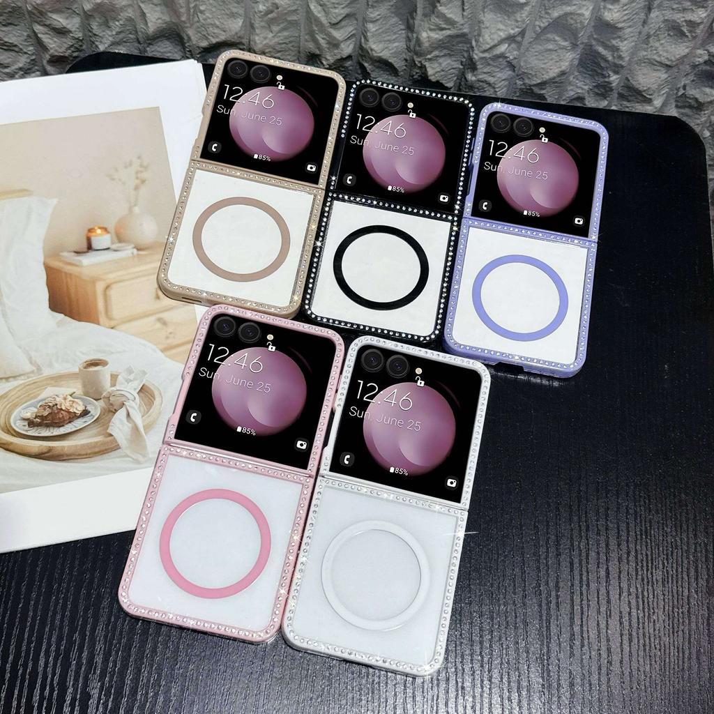 Etui do Samsung Galaxy Z Flip 7 6 5 4 3 Magsafe Odporne na wstrząsy Magnetyczne Przyleganie Pokrowiec Zderzaki do telefonu