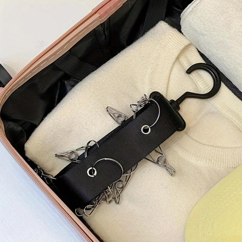 Baseball Hat Hanger Organizer with 8 Strong Grip Anti-slip Clips Rotatable Closet Door Back Wall Hanging Hat Storage Display Hook Holder