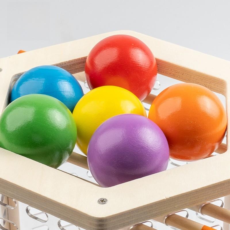 Baby Holzspielzeug Puzzle Turm Balance Spiel für Kleinkinder Lernen und Stapeln