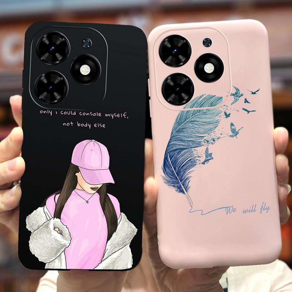 For Tecno Spark Go 2024 Case BG6 New Fashion Candy Painted Cover Soft TPU Phone Case For Tecno Spark Go 2024 Fundas 6.6'' Bumper