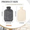 4 Pack Hot Water Bottle with Soft Cover for Pain Relief Hot Water Bag for Bed Women Men Body Pain Relief Hand Feet Warmer Winter Gift(2L)   2L