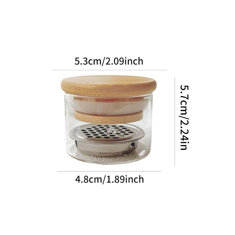 Glass Powder Liquid Blending Wash Pen Nail Cup Liquid Blending  Cup Nail Tools With Cover Stainless Steel Mesh