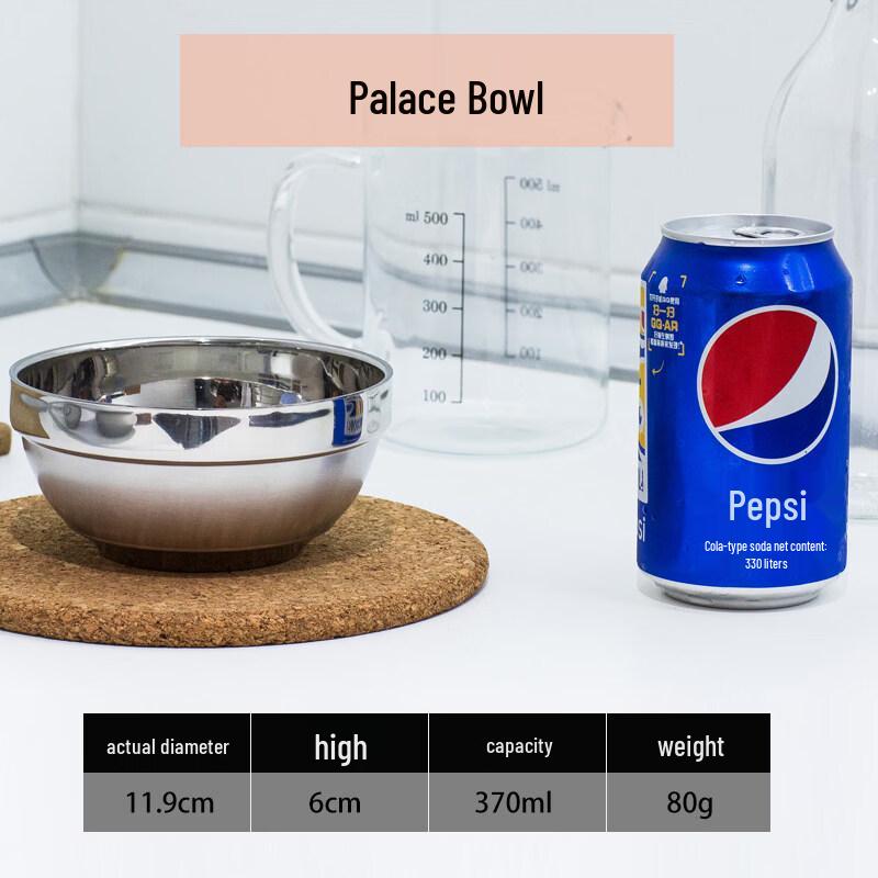 Stainless Steel Double-Layer Insulated Bowl