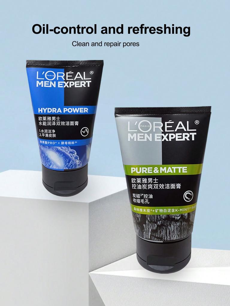 L'Oréal Paris Men Expert Saf Kömür Temizleyici Yüz Yıkama Jeli (100ml)