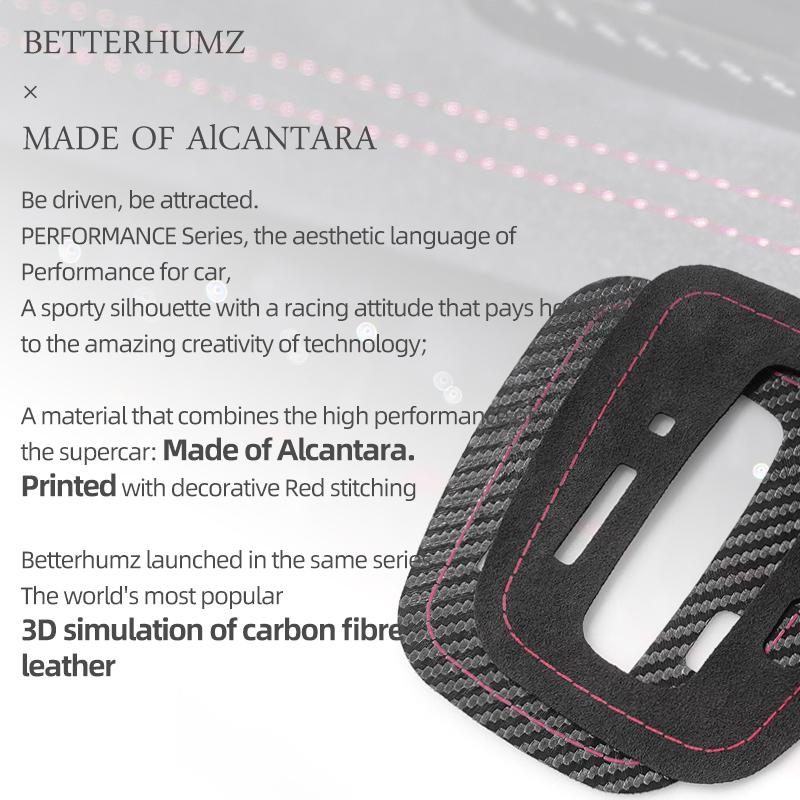 Betterhumz For Honda CRV RD5 RD7 2007-2011 Made of Alcantara Center Console Gear Shifter Trim Stickers Car Interior Accessories