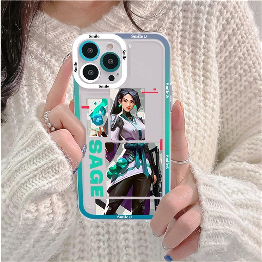 

Valorant Game Character Art Phone Case For iPhone 14 13 12 11 Pro Max XS X XR SE 2020 6 7 8 Plus Mini Protective Cover iphone 11promax
