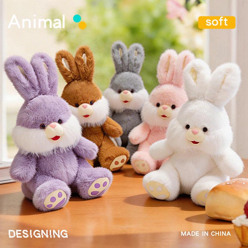 Cross-Border Plush Long-Eared Rabbit Toy - Soothing Doll & Girls' Gift