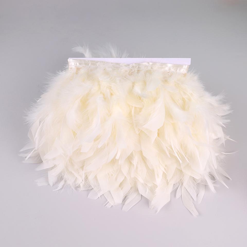 10 Meters Turkey Feathers for Clothes DIY Marabou Feather Fringe for Needlework Party Plume Handmade Mirror Home Decor Wholesale