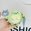 Cartoon Green Dinosaur Doll Pendant Green Dinosaur Dinosaur Wolf Plush Keyring  Children