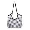 Polka dot canvas autumn new simple and versatile fashion big bag lazy literary shoulder handbag