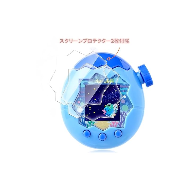 KOVOL Tamagotchi Paradise Case, Protective Case with Screen Protector, Cute Soft Silicone, Drop-Resistant, Scratch-Resistant, Shockproof, Charging