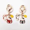 Cute Keychain Lucky Cat Fish Key Ring Creative Koi Cat Paw Keychain Metal Pendant Cute Personality Bag Car Pendant Handbag Accessories