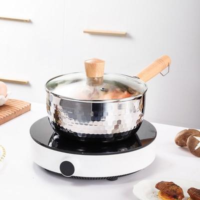 New Stainless Steel Korean Ramen Pot Thickened Multifunctional Milk Pot Small Food Supplement Pot
