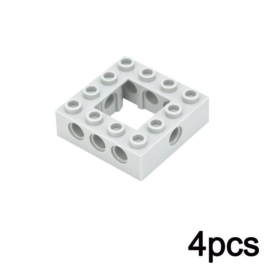 Moc Building Blocks Technical 4x4 6x8 Frame Brick with Holes DIY Compatible Assembles Particles Parts 32324 32531 32532 Toy Gift