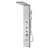 VEVOR Shower Panel Tower System with Rainfall Waterfall Shower Head, 53 in Brushed Stainless Steel Shower Column, 5-Function Faucet