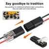 25/50/100Pcs Cable Connector with Wire Stripper Flame Retardant Locking Wire Quick Connector 18-22AWG
