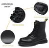 Trendy Herbst/Winter Herren High-Top Martin Stiefel im britisch-koreanischen Stil