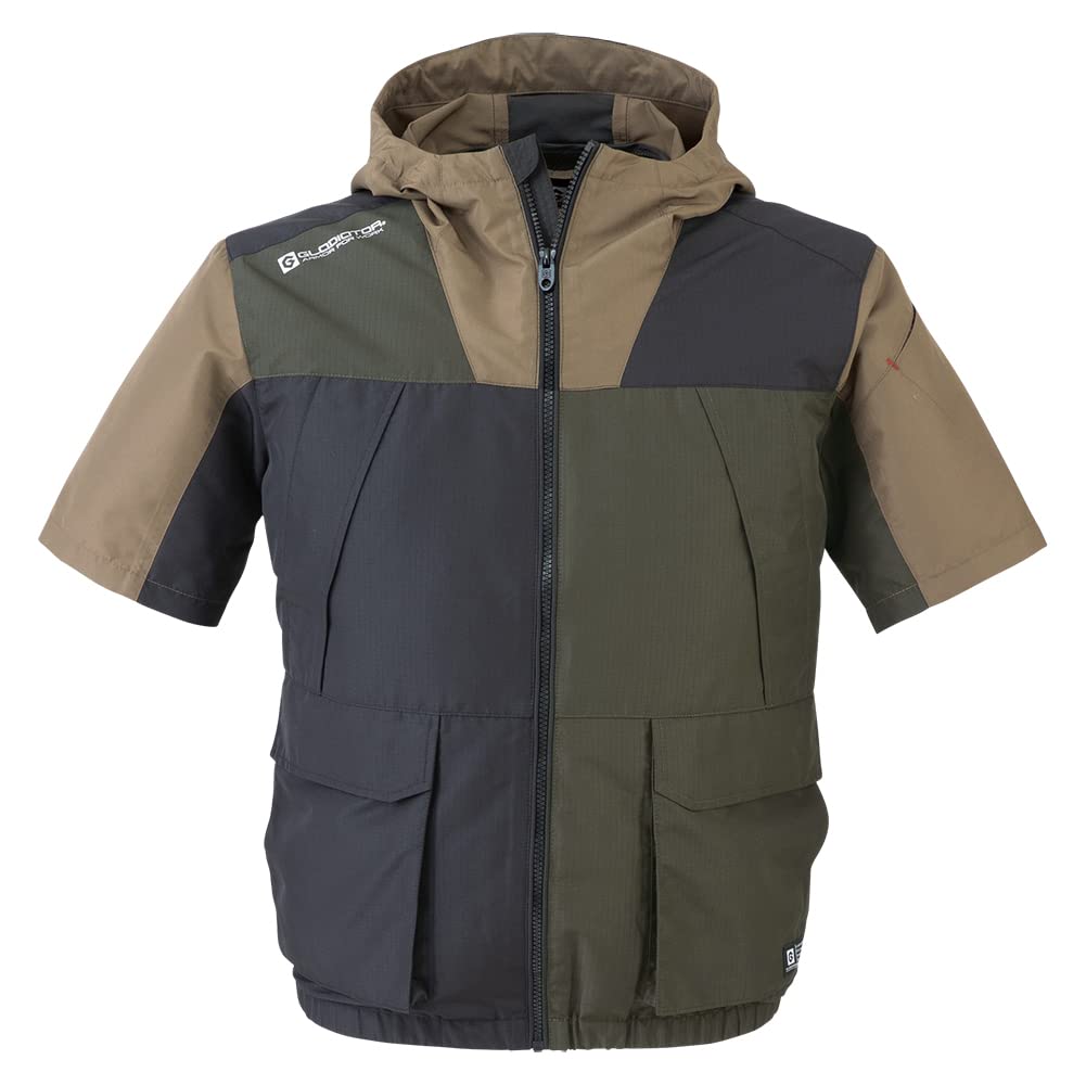 

4000 Униформа с кондиционером Fuujin Clothing Bolt Cool Куртка с коротким рукавом MIXAK LL 89MIXAK Мужская [Bolt Cool] G-1910 Мужская