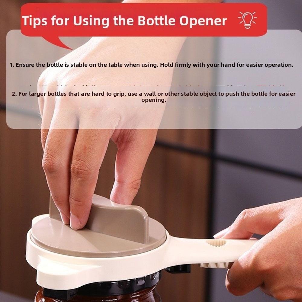 Anti Slip Can Opener Bottle Labor-saving Smooth Edge Jar Lid Gripper Easy Grip Manual Bottle Cap Remover Restaurant