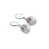 Baroque Pearl Leaf Earrings - Natural Freshwater Pearl Ear Hooks