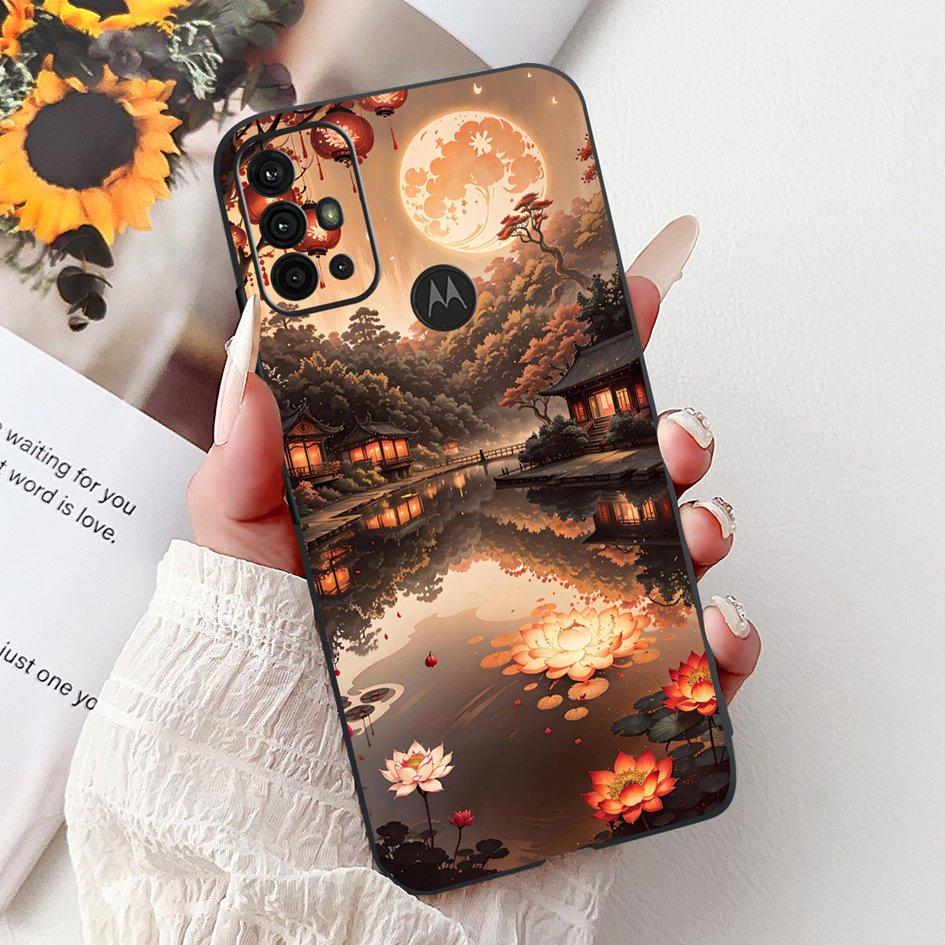 Case For Motorola Moto G30 G20 G10 Phone Cover New Fashion Flower Soft Silicone Matte Bumper on Moto G20 XT2128-1 G 10 G 30 Capa