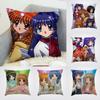 Anime Kanons Pillow Case For Car Sofa Decorative Home Double-sided Print Plush Square Throw Pillow Cushion Cover