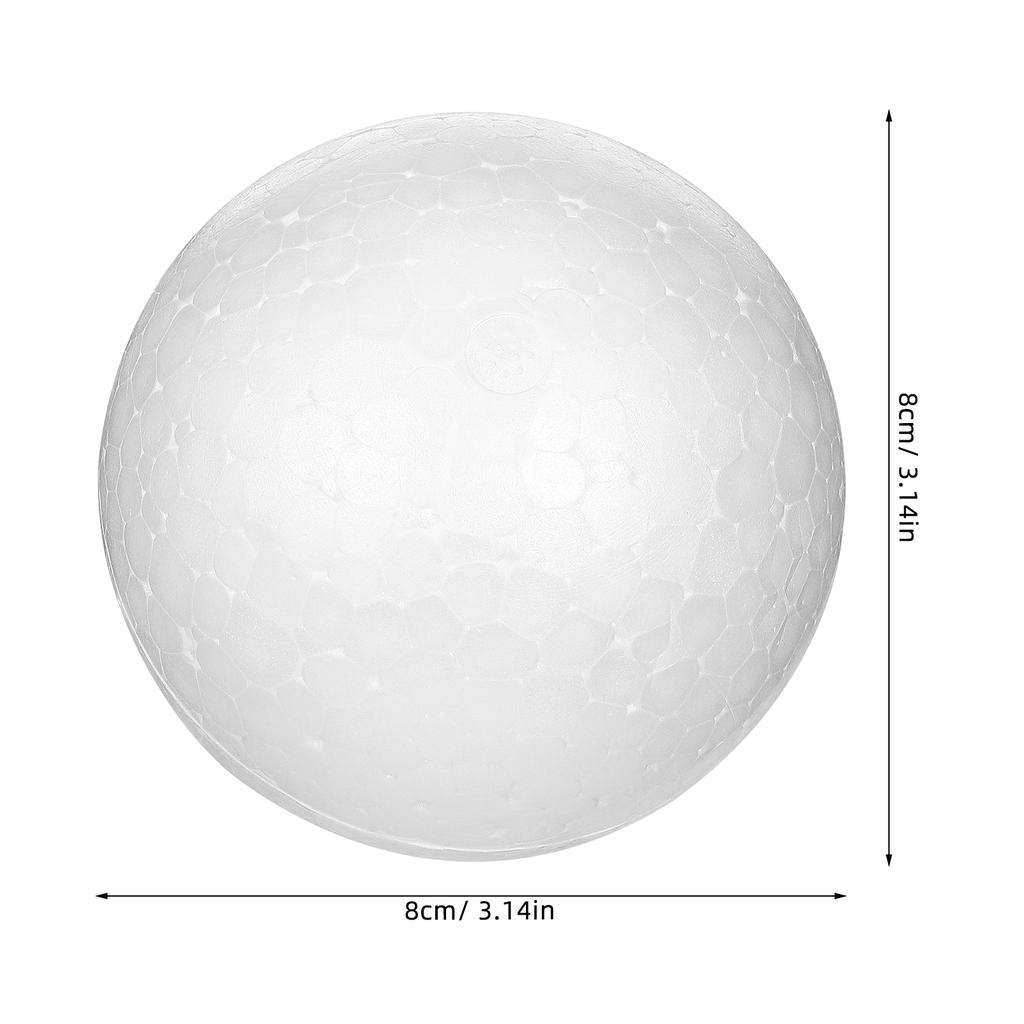 4 7 8 10CM White Polystyrene Craft Balls for DIY Wedding Party Decoration Round Foam Supplies